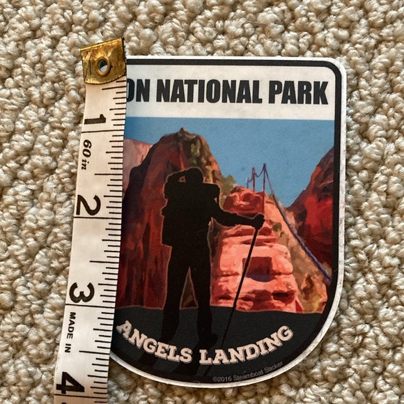 Zion National Park Sticker Large Utah Angel’s Landing Graphic Parks Project - Picture 3 of 3